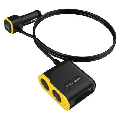 Scosche Dual 12V Adapter with Dual 12W USB Charger - DCLS242